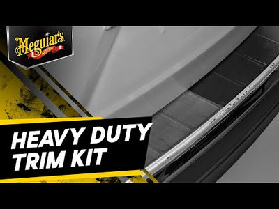 Meguiar's Heavy Duty Trim Restoration Kit Cleaning Solution 118 ml - Protective Trim Shield 59 ml - Applicator Pad